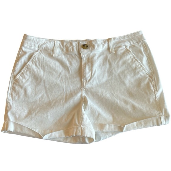 SO Pants - SO Shorts Favorite Midi Low Rise White Stretch Juniors 11